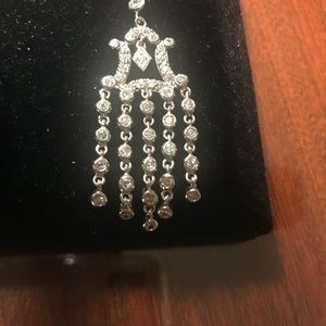Chandelier faux diamond earrings-well made!